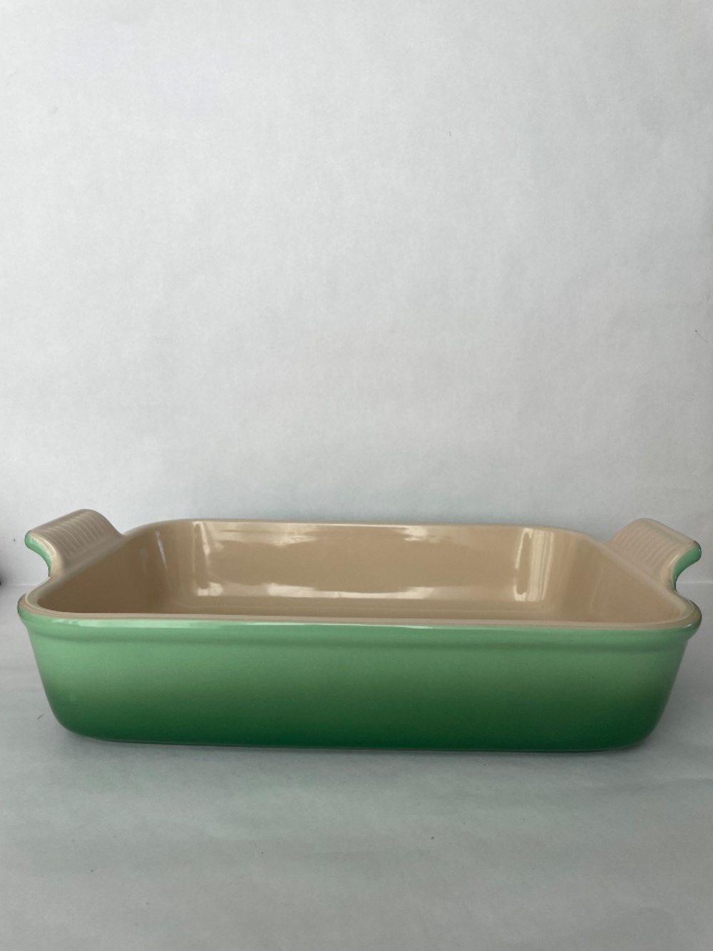 Le Creuset Stoneware Heritage Rectangular Casserole Dish 12" x 9" Rosemary Green